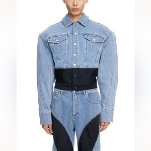 Thierry Mugler x HM Medium Denim Jacket Unisex Brand New with Tags